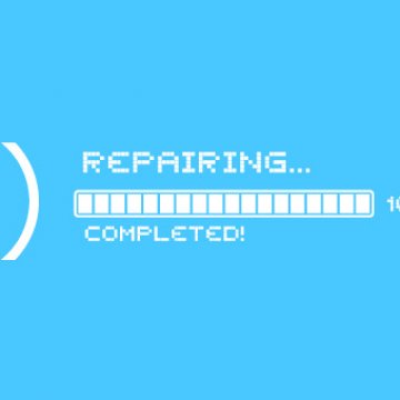 system repair software system optimizer advanced system optimizer repairing complete message blue background